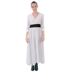 Brilliant White & Black - Button Up Maxi Dress by FashionLane