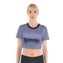 Lavender Violet & Black - Cotton Crop Top by FashionLane