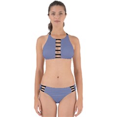 Lavender Violet & Black - Perfectly Cut Out Bikini Set by FashionLane