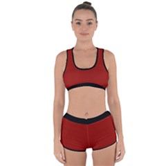 Lipstick Red & Black - Racerback Boyleg Bikini Set by FashionLane