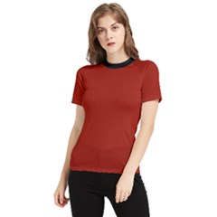 Lipstick Red & Black - Women s Short Sleeve Rash Guard by FashionLane