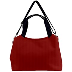 Lipstick Red & Black - Double Compartment Shoulder Bag by FashionLane