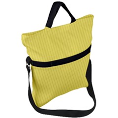 Maize Yellow & Black - Fold Over Handle Tote Bag by FashionLane