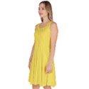 Maize Yellow & Black - Knee Length Skater Dress With Pockets View2