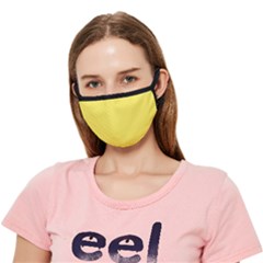 Maize Yellow & Black - Crease Cloth Face Mask (adult) by FashionLane