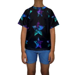 Mermaid Stars Kids  Short Sleeve Swimwear by Dazzleway