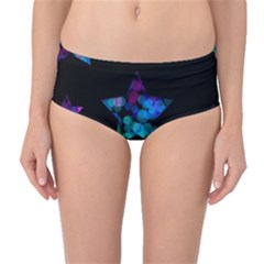 Mermaid Stars Mid-waist Bikini Bottoms by Dazzleway