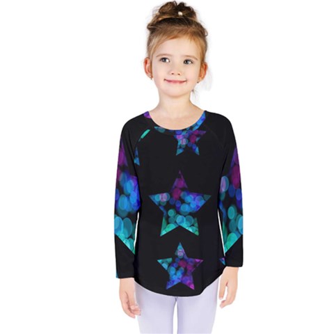 Mermaid Stars Kids  Long Sleeve Tee by Dazzleway