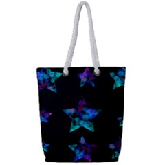 Mermaid Stars Full Print Rope Handle Tote (small) by Dazzleway