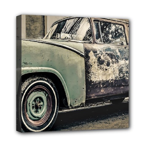 Abandoned Old Car Photo Mini Canvas 8  X 8  (stretched) by dflcprintsclothing