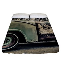 Abandoned Old Car Photo Fitted Sheet (california King Size)