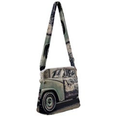 Abandoned Old Car Photo Zipper Messenger Bag by dflcprintsclothing