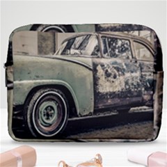 Abandoned Old Car Photo Make Up Pouch (large) by dflcprintsclothing