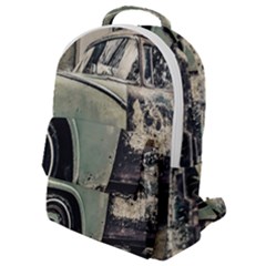 Abandoned Old Car Photo Flap Pocket Backpack (small) by dflcprintsclothing