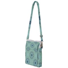 Mint Floral Pattern Multi Function Travel Bag by Dazzleway