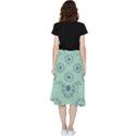 Mint floral pattern Frill Hi Low Chiffon Skirt View2