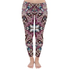 Pink Pattern Classic Winter Leggings by Dazzleway