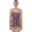 Pink pattern Babydoll Tankini Set View1