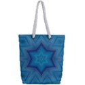 Blue star Full Print Rope Handle Tote (Small) View2