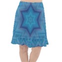 Blue star Fishtail Chiffon Skirt View1