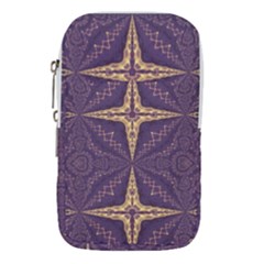 Purple And Gold Waist Pouch (large) by Dazzleway