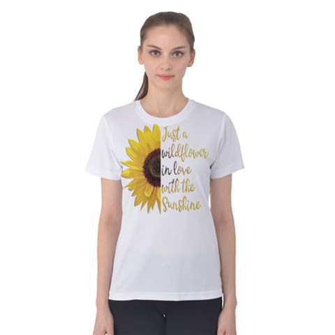 Wildflower Sunshine Women s Cotton Tee by Gingerly