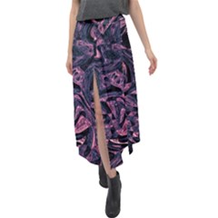 Mad Hatter Velour Split Maxi Skirt by MRNStudios