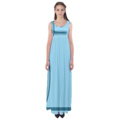 Cat Mirror Lion Empire Waist Maxi Dress