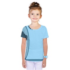 Cat Mirror Lion Kids  One Piece Tee