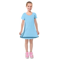 Cat Mirror Lion Kids  Short Sleeve Velvet Dress