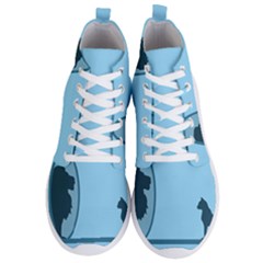 Cat Mirror Lion Men s Lightweight High Top Sneakers