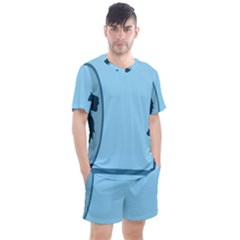 Cat Mirror Lion Men s Mesh Tee And Shorts Set