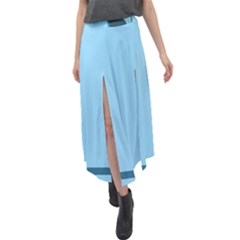 Cat Mirror Lion Velour Split Maxi Skirt