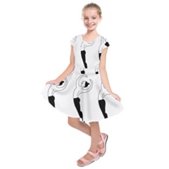 Classical Ballet Dancers Kids  Short Sleeve Dress by Mariart