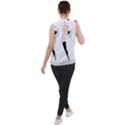 Classical Ballet Dancers Mock Neck Chiffon Sleeveless Top View2