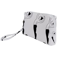 Classical Ballet Dancers Wristlet Pouch Bag (small)