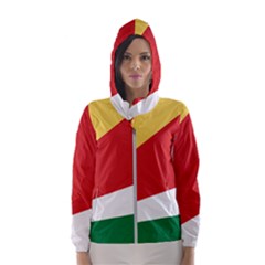 Seychelles Flag Women s Hooded Windbreaker by FlagGallery