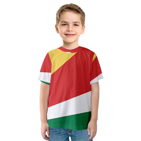 Seychelles Flag Kids  Sport Mesh Tee by FlagGallery