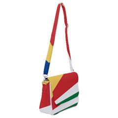 Seychelles Flag Shoulder Bag With Back Zipper by FlagGallery