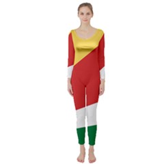 Seychelles Flag Long Sleeve Catsuit by FlagGallery