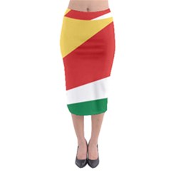 Seychelles Flag Midi Pencil Skirt by FlagGallery