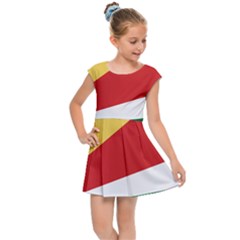 Seychelles Flag Kids  Cap Sleeve Dress by FlagGallery