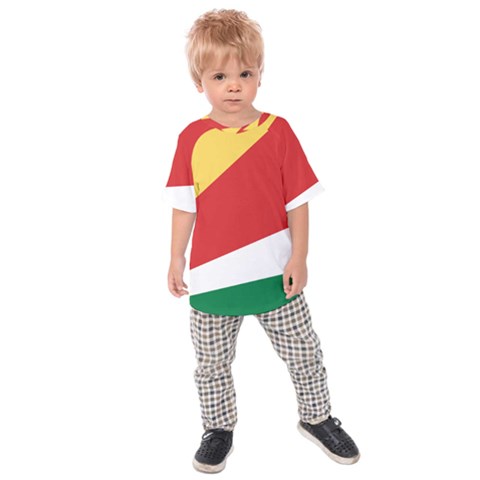 Seychelles Flag Kids  Raglan Tee by FlagGallery