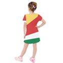 Seychelles flag Kids  Short Sleeve Velvet Dress View2