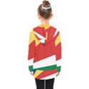 Seychelles flag Kids  Double Breasted Button Coat View2