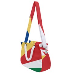 Seychelles Flag Rope Handles Shoulder Strap Bag by FlagGallery