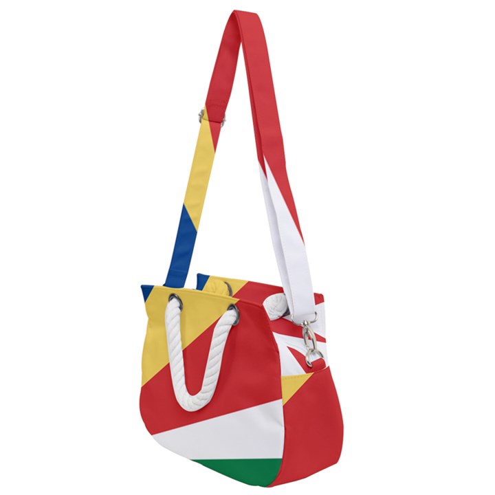 Seychelles flag Rope Handles Shoulder Strap Bag