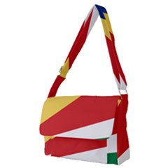 Seychelles Flag Full Print Messenger Bag (m) by FlagGallery