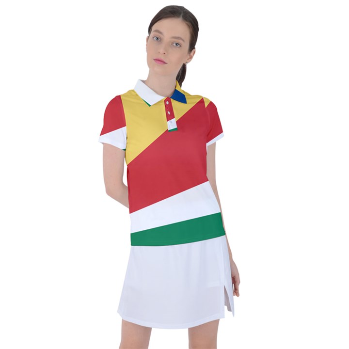 Seychelles flag Women s Polo Tee