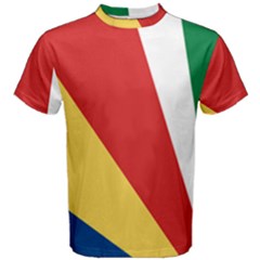 Seychelles-flag12 Men s Cotton Tee by FlagGallery